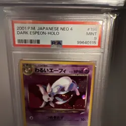 Dark Espeon No. 196 Neo Destiny Holo PSA 9 Vintage Old Back Pocket Monster TCG - Image 2