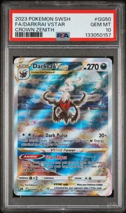 Pokemon Darkrai VSTAR Crown Zenith: Galarian Gallery GG50/GG70 PSA 10 - Image 3