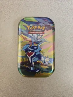 Pokemon TCG: Vibrant Paldea Mini Tin – Palafin & Pachirisu - Image 1
