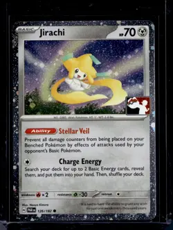 Jirachi 126/182 /Cosmo Holo Paradox Rift League Stamped 2023 (NM) / Pokemon TCG - Image 1