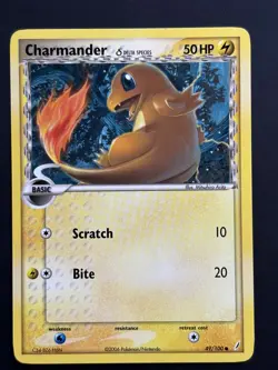 Pokemon TCG - Charmander - Crystal Guardians Delta Species 49/100 - NM - Image 1