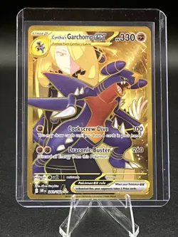 Pokemon TCG - Destined Rivals - Cynthia's Garchomp EX 241/182 - Gold Secret Rare - Image 1