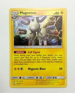 Magneton Holo 69/236 - Pokemon Card Cosmic Eclipse Rare - MINT PACK FRESH - Image 1