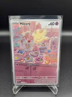 #152/142 Milcery Illustration Rare Stellar Crown Pokemon TCG Card Mint - Image 1