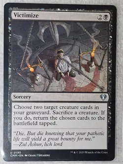 MTG Victimize - Commander Masters #195 Magic the Gathering Card U NM - Image 4