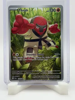 Pokemon TCG Throh SV Black Bolt Illustration Rare Card 128/086 Mint Condition - Image 1