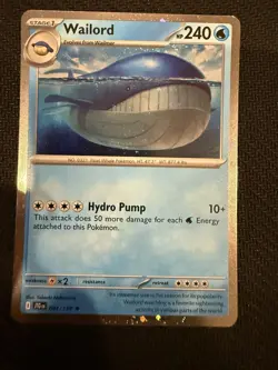 Wailord - (Cosmos Foil) Promo Miscellaneous Cards & Products 041/159 NM - Image 1