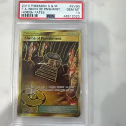 PSA 10 Shrine of Punishment SV90/SV94 Hidden Fates Pokemon Card - Image 1