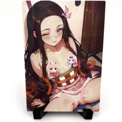 Demon Slayer Nezuko Kamado Sexy Hot Anime Waitu Girl Lewd Goddess Story Art Card - Image 1