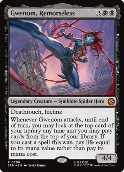Gwenom, Remorseless (FOIL) x1 - MTG Marvel's Spider-Man SPM #286 - Image 1