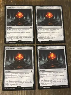 MTG - 4 x Commander's Sphere - Playset - Lord of the Rings LOTR - Near Mint NM - Image 1