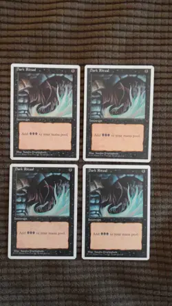 Magic: the Gathering / MtG Dark Ritual x4 Fourth Edition - Image 1