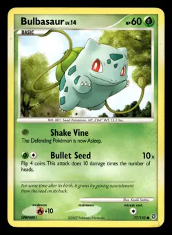 Bulbasaur 77/132 Common Secret Wonders Pokemon LP - Image 1
