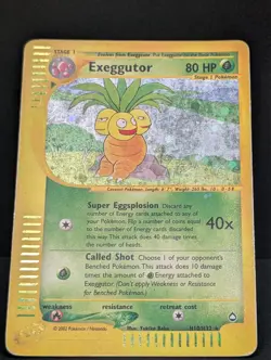 Exeggutor H10/H32 Aquapolis Holo Rare Pokemon TCG Nintendo e-Reader MP+ - Image 3