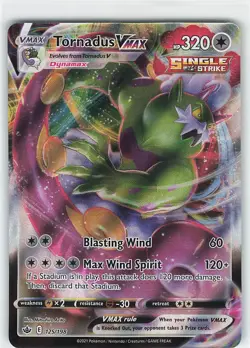Tornadus VMAX #125/198 SWSH06: Chilling Reign Pokemon NM - Image 1