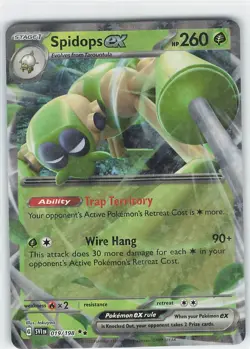 Spidops EX 019/198 Ultra Rare Scarlet & Violet Pokemon TCG Near Mint - Image 1