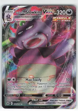 Galarian Slowking VMAX - 100/198 Ultra Rare Chilling Reign NM Pokemon TCG - Image 1