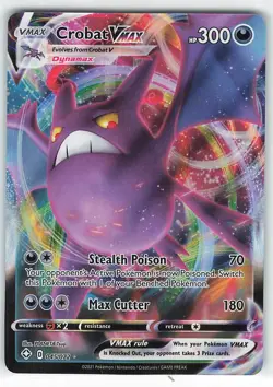 Crobat Vmax 045/072 Pokemon Sword & Shield Shining Fates Ultra Rare - Image 1