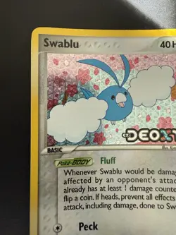 Pokemon TCG 2006 Deoxys Swablu 79/107 Stamped Reverse Holo Near Mint - Image 4