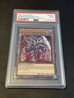 Yugioh - Armed Dragon LV10 - OP15-EN001 - Ultimate Rare - PSA 9 - Image 1