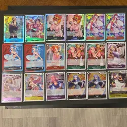 One Piece EB03 Tcg Card Lot of 43 SR , Rares, leader mix - Image 1