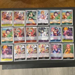 One Piece EB03 Tcg Card Lot of 43 SR , Rares, leader mix - Image 2