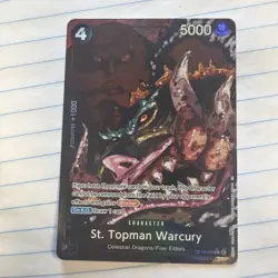 One Piece TCG St. Topman Warcury OP13-089 Alternate Art Alt English NM - Image 1