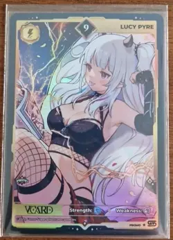 VCard TCG | Lucy Pyre promo card | 9 HOLO | Gamer Supps | VTuber - Image 1