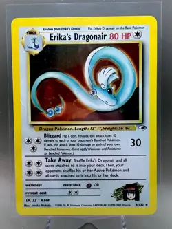 Erika's Dragonair 4/132 Holo Gym Heroes ‼LP/NM‼Vintage Pokemon Card - Image 1