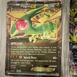 Pokemon TCG Lot 5 Cards Mega EX Holo Flygon Tyranitar Blaziken Sharpedo Mawile - Image 2