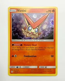 Victini Holo 30/236 - Pokemon Card Cosmic Eclipse Rare - MINT PACK FRESH - Image 1