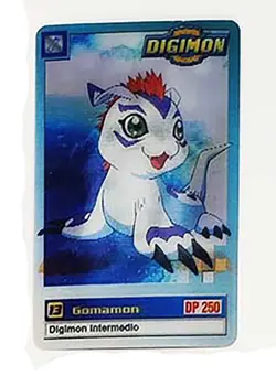 DIGIMON playing 3D animated morphing card #7/15 GOMAMON IKKAKUMON 1999 - Image 1