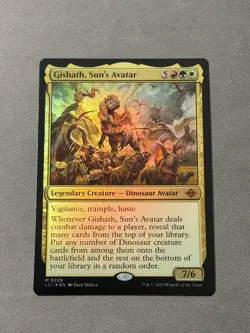 Gishath, Sun's Avatar #229 (Foil) (NM) Lost Caverns of Ixalan LCI Magic MTG - Image 1
