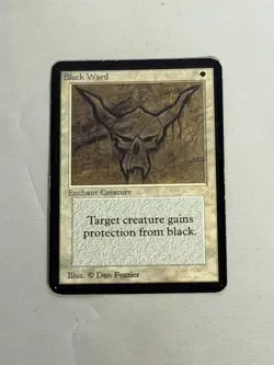 MTG Black Ward Alpha Magic the Gathering - Image 1