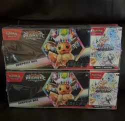 Sam’s Club Pokemon Prismatic Evolutions 2 Surprise Boxes & 2 Booster Bundles Lot - Image 1