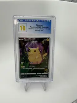 Pikachu Mirror Holo 001/028 25th Collection CGC 10 GEM MINT OLD LABEL POKEMON - Image 1