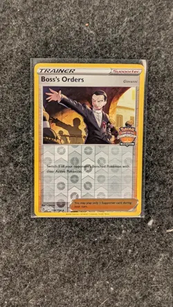 Pokemon Boss's Orders 154/192 Regional Championships STAFF Promo Rev Holo NM!! - Image 1