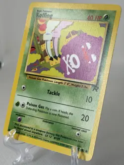 Pokemon TCG Koffing 58/82 Team Rocket Regular Unlimited NM - Image 1