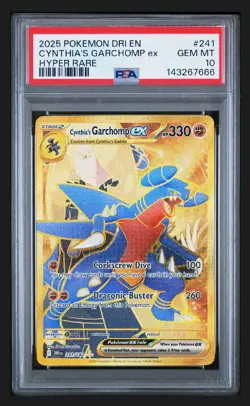 Pokemon TCG Destined Rivals Cynthia's Garchomp EX 241/182 PSA 10 - Image 3