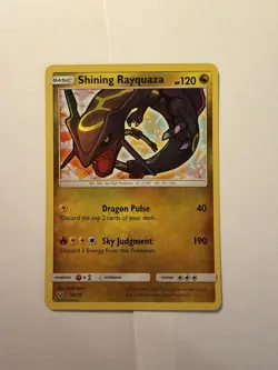 Pokemon 2017 Shining Legends - Shining Rayquaza 56/73 Holo Rare - NM - Image 1