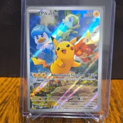 Pokemon Pikachu SVP Black Star Promos SVP 027 Promo Full Art Holo Basic 60 HP - Image 1