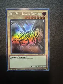 Yu-Gi-Oh! TCG Konami Red-Eyes Black Dragon Ghost rare 1st Edition GFP2 - Image 1