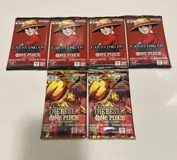 LOT OF 6 PACKS - One Piece TCG English (2) PRB-02 & (4) OP13 Booster Loose Packs - Image 2
