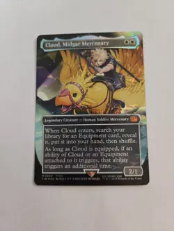Cloud, Midgar Mercenary (Borderless) (Chocobo Track Foil) (564) FINAL FAN - Image 1