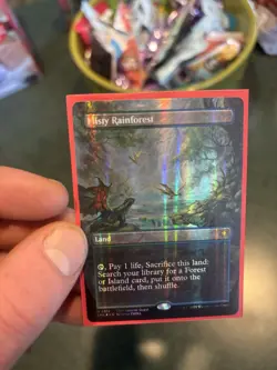 1x Misty Rainforest Borderless Dragonscale Foil Tarkir Dragonstorm MTG - Image 2