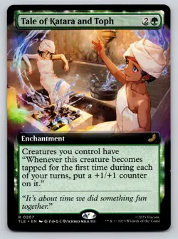 Avatar Tale of Katara and Toph Extended Art R 207 Magic the Gathering - Image 1