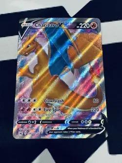Charizard Full Art Black Star Promo Sword and Shield Pokemon TCG SWSH050 - Image 1