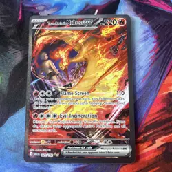 Pokemon TCG Destined Rivals Team Rocket's Moltres EX Full 229/182 Near Mint - Image 1