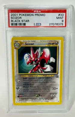 Pokemon Scizor Black Star Promo Psa 9 #33 - Image 1