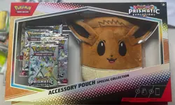 Lot of 5 Boxes Pokemon Prismatic Evolutions Accessory Pouch Collection Sealed - Image 2